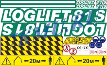 Наклейки лесной манипулятор Loglift 81S